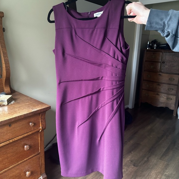 Calvin Klein Dresses & Skirts - Calvin Klein Rich Plum Sheath Dress